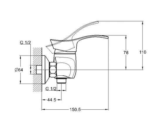 Смеситель для душа Solone LUN5-A031 – изображение 2