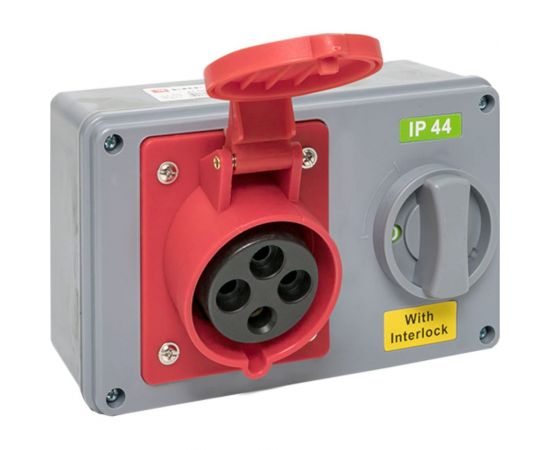 Розетка с блокировкой и выключателем EKF 1424 3Р+РЕ 32А 380В IP44 ps-1424-32-380 – изображение 10