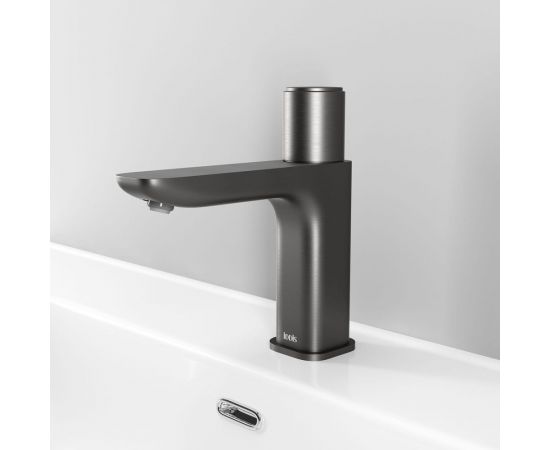 Смеситель для умывальника с инновационным управлением IDDIS Slide Push Control, графит SLIGMBTi01 – изображение 13