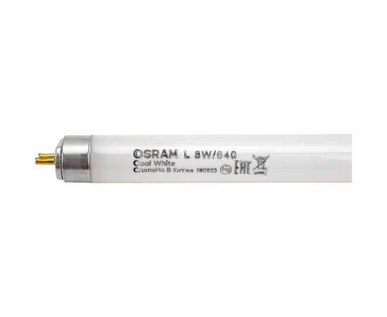 Линейная люминесцентная лампа OSRAM трубка 8Вт G5 385 Лм 4000 К Нейтральный белый свет 4050300008912 – изображение 4