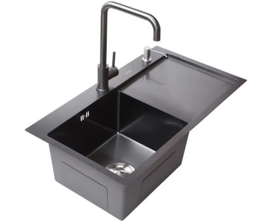 Мойка с дозатором AVINA 7848 L black – изображение 6