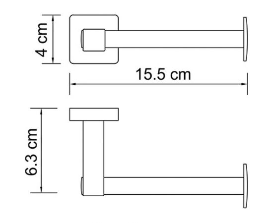 Держатель туалетной бумаги WasserKRAFT Dill K-3996 – изображение 2