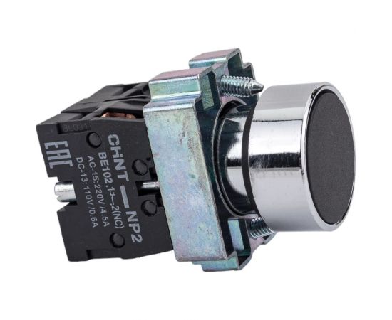 Кнопка управления CHINT NP2-BA25 без подсветки черн. 1НЗ +1НО IP40 574841 – изображение 6