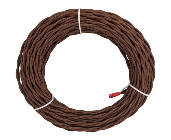 Ретро провод TDM ""Эко"" 2x1,5 витой ГОСТ коричневый 20м SQ2801-0221 – изображение 3