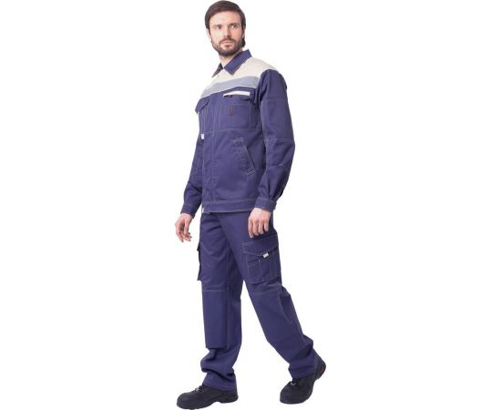Костюм ГК Спецобъединение ДОКЕР темно-синий/бежевый, р.112-116, рост 182-188 Кос 572/112/182 – изображение 2