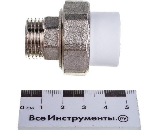 Муфта TEBO TR-TB комбинированная, разъемная, наружная резьба, американка 20x1/2 O-ring 015022102 – изображение 2