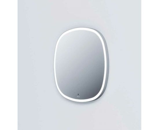 Зеркало AM.PM сложной формы, с контурной LED-подсветкой, ИК- сенсором, квадрат, 80 см M8FMOX0801WGS – изображение 3