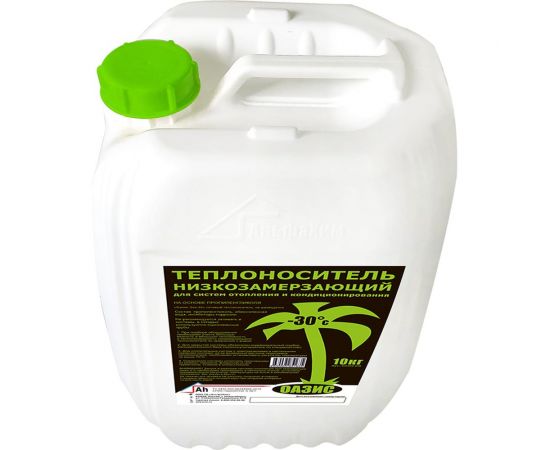 Теплоноситель ОАЗИС ""Эко-30"" (на основе пропиленгликоля, в канистре 10кг) ОЗЭ30-010 – изображение 6