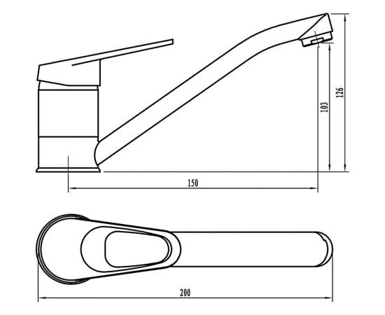 Смеситель для раковины СоюзКран низкий излив 15см, керам. картридж 40мм, хром SK02-I103 566-323 – изображение 3