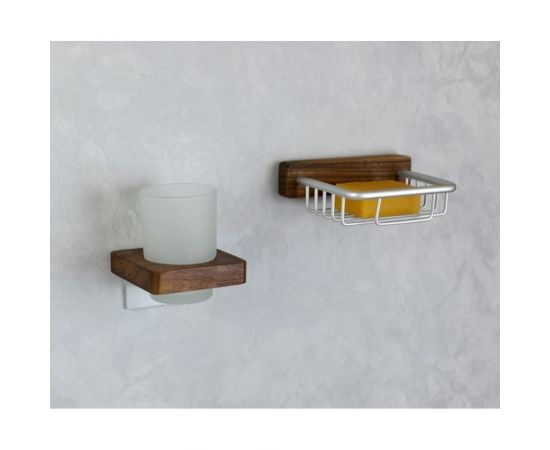 Мыльница BRONZE DE LUXE подвесная FOREST матовый хром 10703C – изображение 2