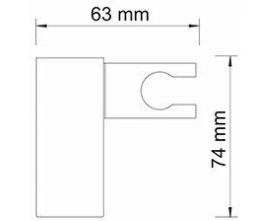 Настенный держатель лейки WasserKRAFT A011 – изображение 3