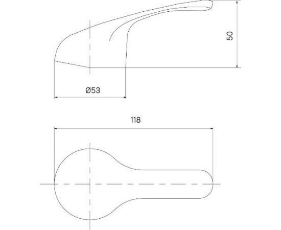 Ручка для смесителя IDDIS 40 мм, хром 99440C01SM – изображение 2