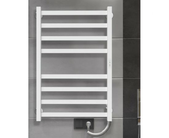 Полотенцесушитель INDIGO Oktava Slim 3 electro 80/50 таймер, скрытый монтаж, универсальное подключение R/L LСLOKS3E80-50WMRt – изображение 6