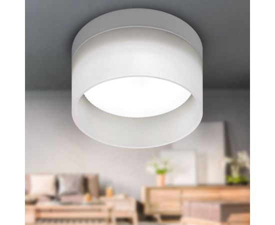 Встраиваемый светильник под лампу ЭРА GX53 DK98 WH белый матовый Б0056348 – изображение 5