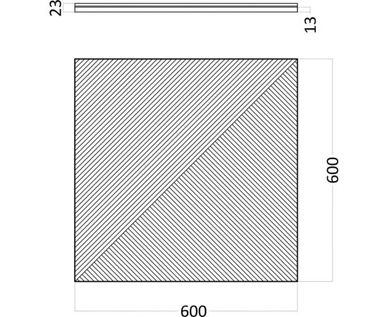 Стеновые панели 3D Artpole FIELDS-1 (гипсовые; дуб мелвилл; 600x600 мм; 1 шт) MMD-0008-1 – изображение 2