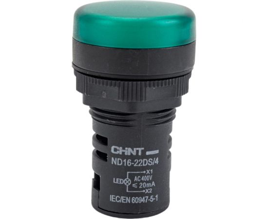 Индикатор CHINT ND16-22DS/4 зеленый AC 400В (R) 593428 
