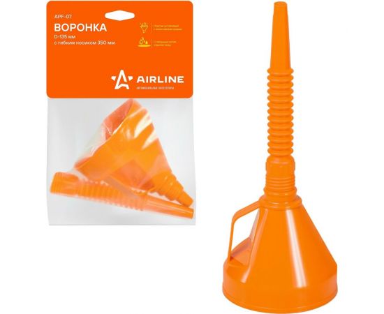 Воронка D-135 мм, гибкий носик 350 мм, латунная сетка, в пакете с навершием APF-07 