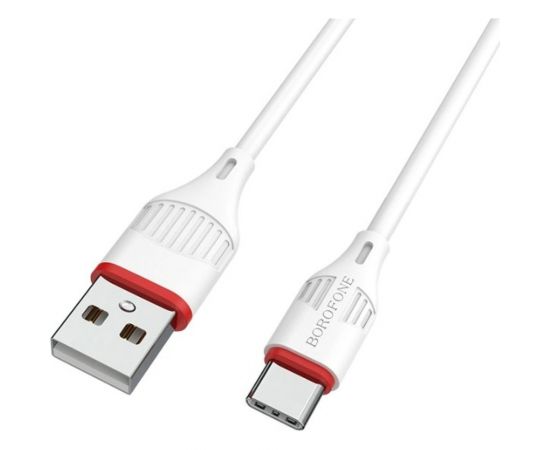 USB-кабель Borofone BX51 AM-Type-C 1 метр, 3А пластик, белый 23752-BX51tW – изображение 5