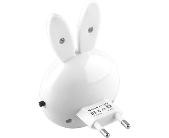 Светильник-ночник FERON зайчик 4LED 0,5W 220V белый, FN1168 23350 – изображение 6