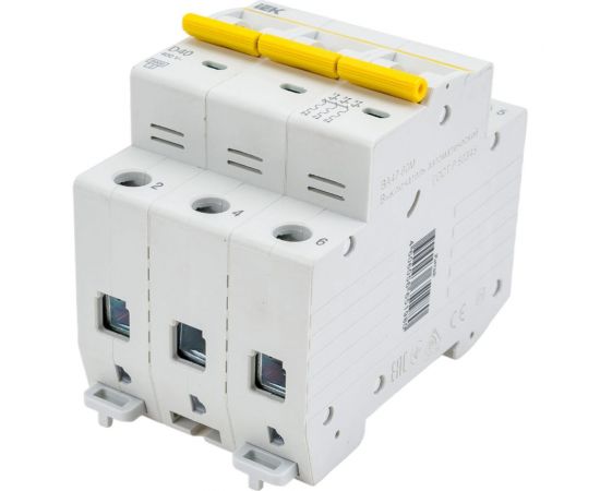 Автоматический выключатель IEK ВА47-60M 3Р 40А 6кА D MVA31-3-040-D – изображение 3