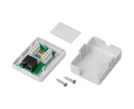 Универсальная розетка TWIST на 1 порт RJ-45 8p8c, cat. 5e, на плате, J-8P8C-C5E-1P-TWCS – изображение 6