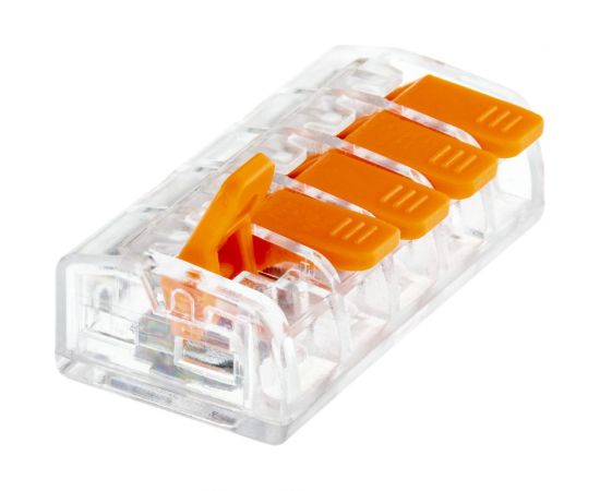 Соединительные монтажные клеммы duwi с рычажком прозрачные СМК 223-415 25мм2 50 шт. 26748 5 – изображение 11