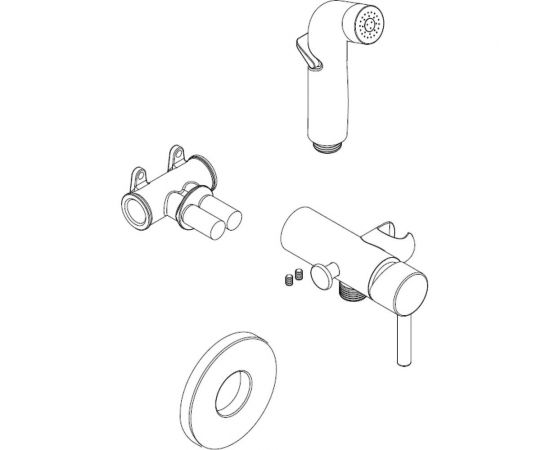 Встраиваемый смеситель с гигиеническим душем ПРОФСАН ПСМ тип ГОСТ См-БдОРЗШл PSM-ST-0710 – изображение 3