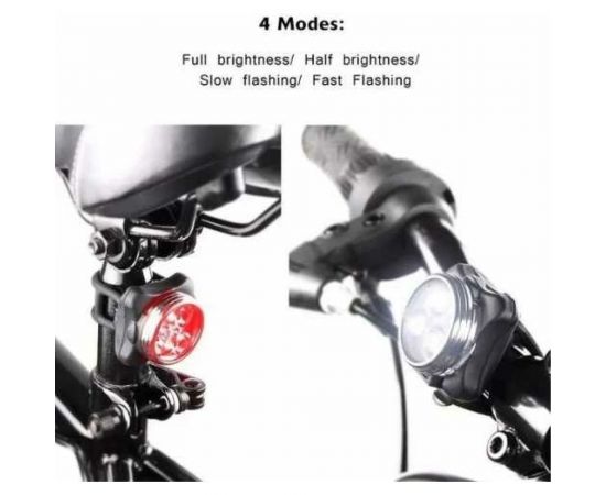 Велосипедный подзаряжаемый фонарик ZDK по USB YJ008-10 – изображение 5