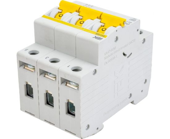 Автоматический выключатель IEK ВА47-60M 3Р 40А 6кА D MVA31-3-040-D – изображение 2