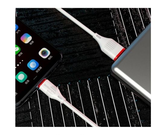 USB-кабель Borofone BX51 AM-Type-C 1 метр, 3А пластик, белый 23752-BX51tW – изображение 3