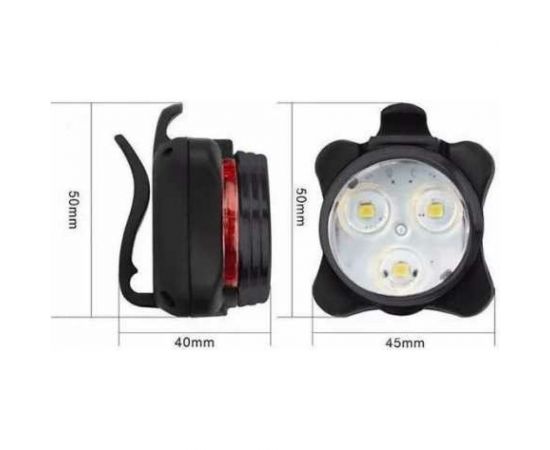 Велосипедный подзаряжаемый фонарик ZDK по USB YJ008-10 – изображение 3