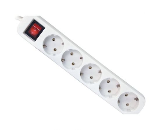 Удлинитель с заземлением Defender S530 Выключатель, 3.0 м, 5 розеток 99242 – изображение 6