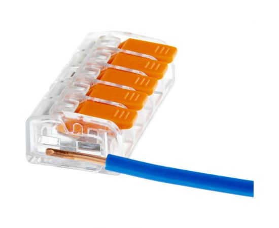 Соединительные монтажные клеммы duwi с рычажком прозрачные СМК 223-415 25мм2 50 шт. 26748 5 – изображение 7