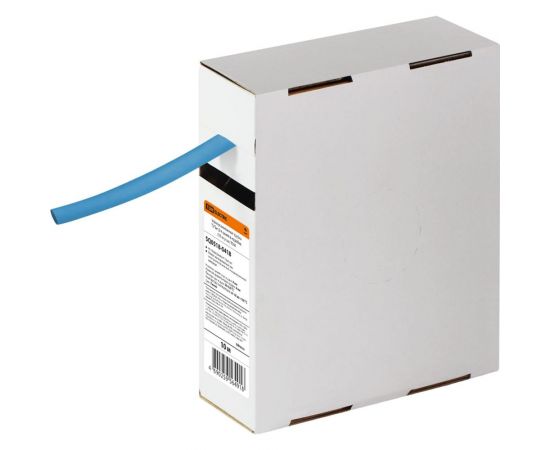 Термоусаживаемая трубка TDM ТУТнг 8/4 синяя в коробке (10 м/упак) SQ0518-0418 