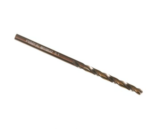 Сверло по металлу Cobalt 5% Professional (3.1х36х65 мм; Р6М5К5) АвтоDело 15209 