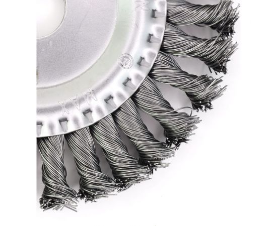 Щетка дисковая жгутовая 150x13x22.2 мм, ворс сталь 0.5 мм EuroBrush 13-013 EB-DST5L – изображение 7