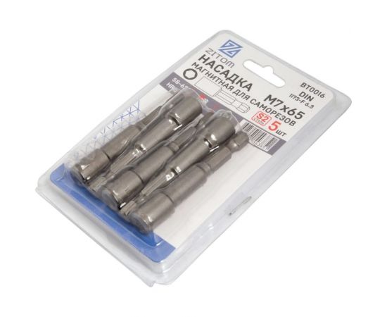 Насадка-головка магнитная (5 шт; 65x7 мм; CrV) ZITOM bt00017 – изображение 2