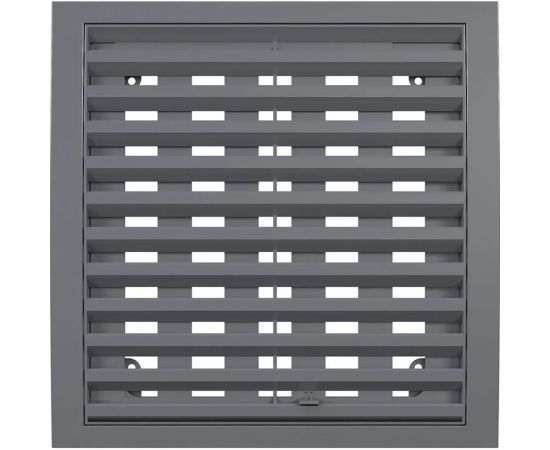 Решетка вентиляционная РРПН разъемная регулируемая 150х150 мм ASA Gray ERA 88-038 – изображение 5