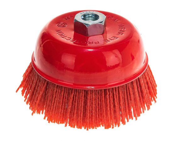 Щетка чашка нейлоновая (125 мм; М14х2 мм) SKRAB 35475 – изображение 2
