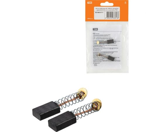 Щетки графитовые щг-10860101 2 шт для дрели ударной ду-550 TDM SQ1086-0111 – изображение 3