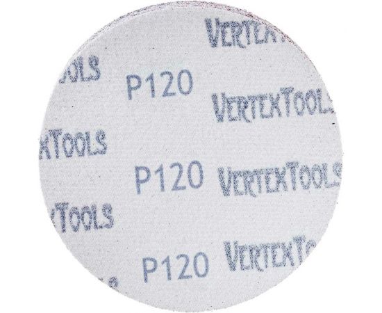Круг абразивный под липучку 125 мм, Р120, 100 шт vertextools 12800-125-120 – изображение 7