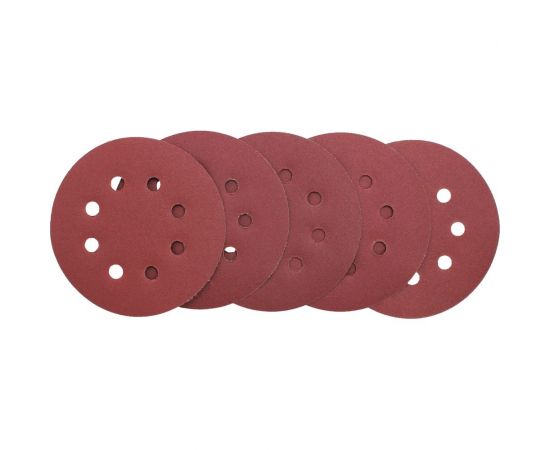 Круг абразивный шлифовальный под липучку с перфорацией 125 мм, Р280, 5 шт On 19-05-050 – изображение 3