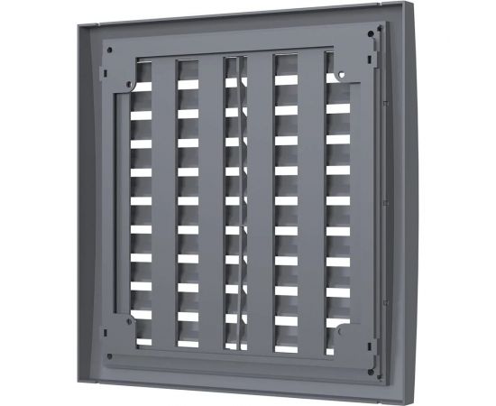 Решетка вентиляционная РРПН разъемная регулируемая 150х150 мм ASA Gray ERA 88-038 – изображение 3