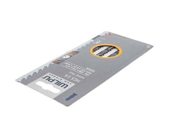 Пилка по дереву HGS 14 (5 шт; 100х7.8х1.27 мм; 75 мм; 6.35 TPI; HCS/CV) WILPU 236000005 – изображение 2