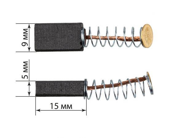 Щетки графитовые щг-10860101 2 шт для дрели ударной ду-550 TDM SQ1086-0111 – изображение 4