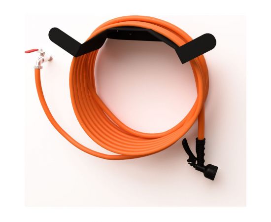 Держатель-органайзер для садового шланга EMBODIMENT настенный, черный EMB-WOH-U-B 