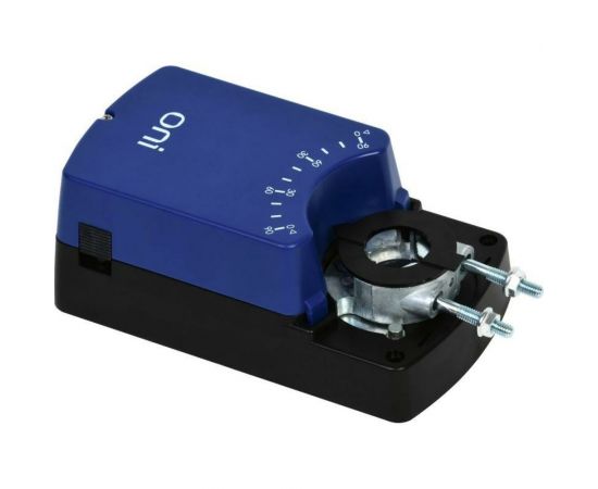 Привод заслонки регулируемый 0-10В/4-20А без возвратной пружины с дополнительным переключателем 8Нм 24В AC/DC ONI ODA-08-M-024-N-A 