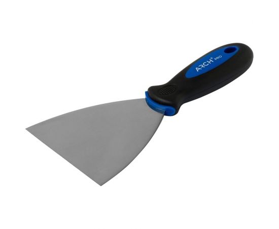 Шпатель ARCH PRO GOLD из нержавеющей стали, с обрезиненной рукояткой, 100 мм 571100 