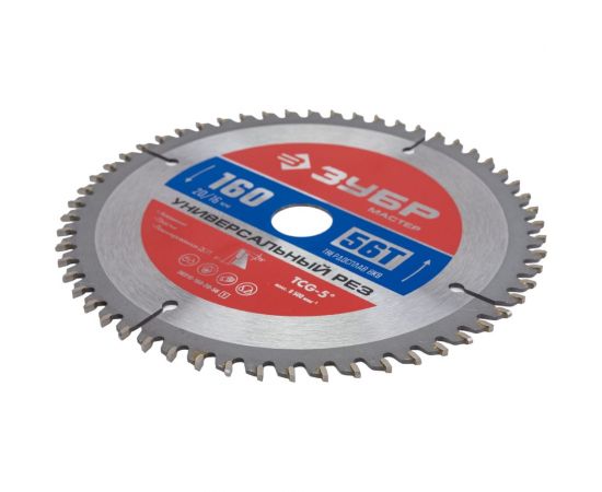 Диск пильный по алюминию ЗУБР Универсальный рез 160x20/16 мм, 56Т 36916-160-20-56_z01 – изображение 5