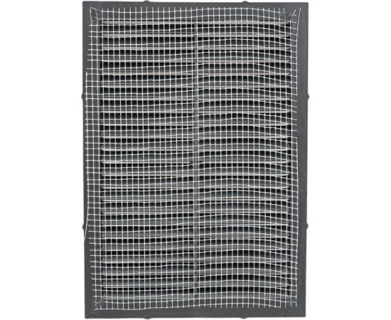 Решетка вентиляционная вытяжная серия В графит (130x190 мм, пластик) ВИЕНТО 1319В-графит – изображение 2